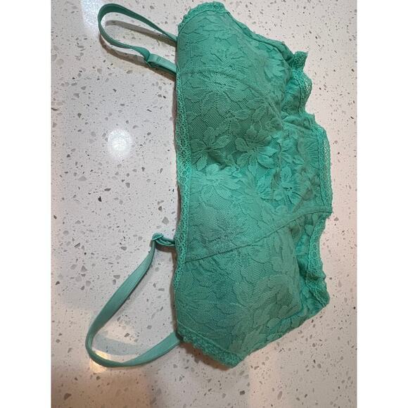 VICTORIAS SECRET PINK Other - VICTORIAS SECRET PINK BRA TURQUOISE LACE WOMENS SIZE SMALL